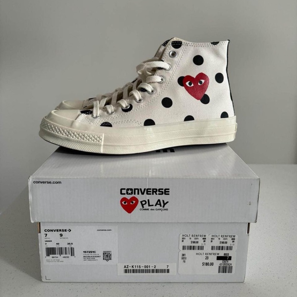 Comme Des Garçons Play Converse (White)